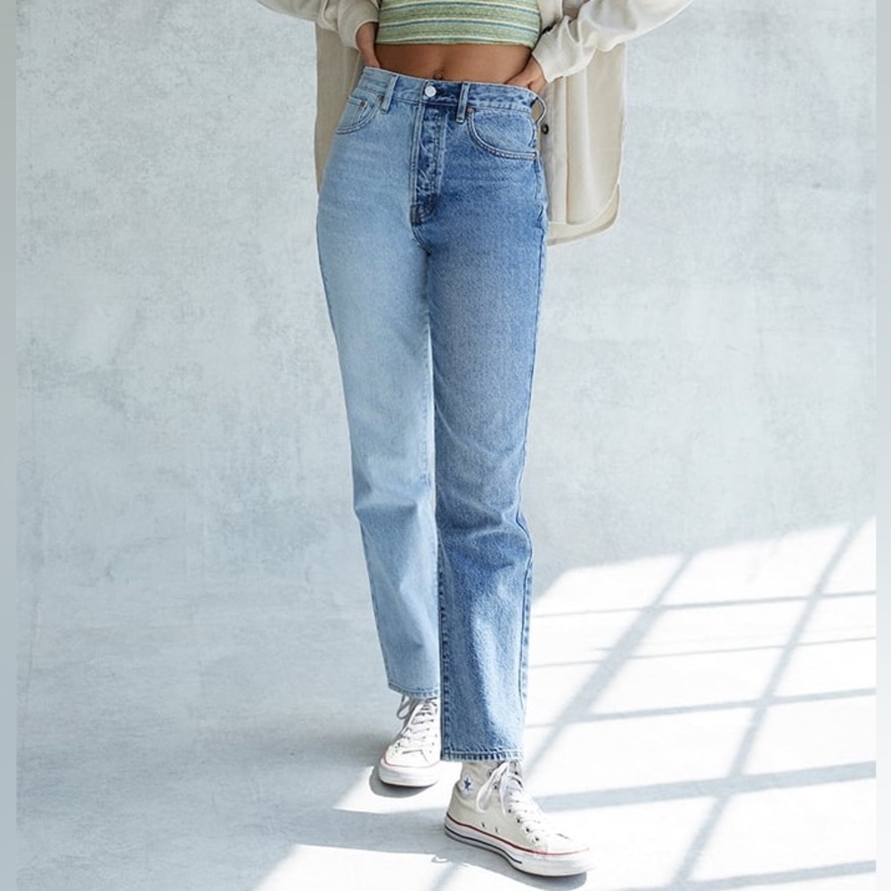 NWT PacSun Two Tone Dad Jeans Size 29